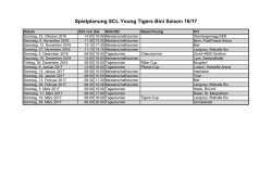 Spielplan Bini 16/17