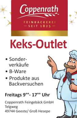 Keks-Outlet - Coppenrath Feingebäck