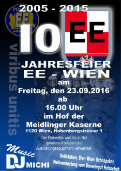 Jahresfest der EE