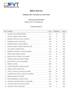 iiig3 zulia - Federaci&oacute;n Venezolana de Tenis