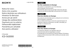 ICD-SX2000