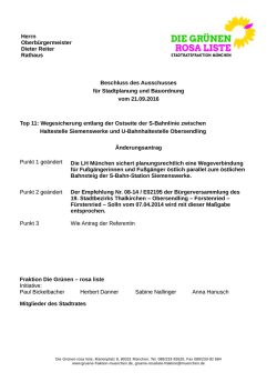 Herrn Oberb&uuml;rgermeister Dieter Reiter Rathaus - M&uuml;nchen