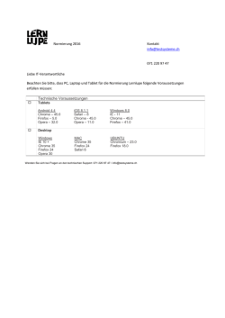 Technische Voraussetzungen