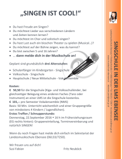 Folder downloaden - Landesmusikschule Ebensee
