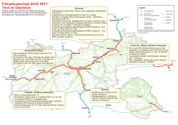 Übersicht Anpassung Fahrplan Tirol