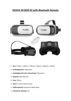 VEOVA VR BOX-02 with Bluetooth Remote