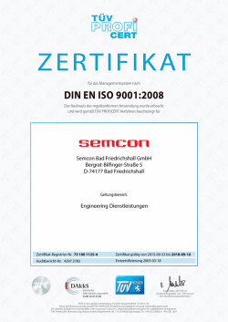 DIN EN ISO 9001:2008