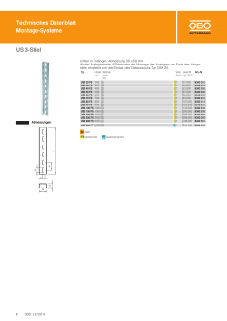 Technisches Datenblatt Montage-Systeme US 3