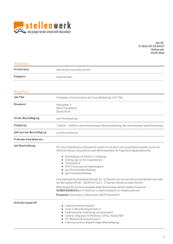 PDF - Stellenwerk Düsseldorf