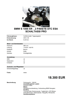 Detailansicht BMW S 1000 XR €,€2 PAKETE DTC ESA