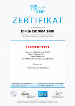 DIN EN ISO 9001:2008