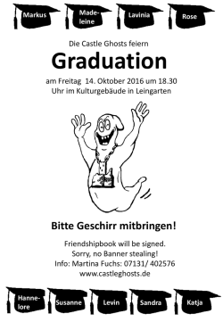 Graduation - Castle Ghosts