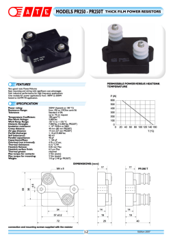 un MODELS PR250 PR250T THICK FILM Powen