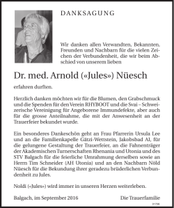 Dr. med. Arnold (&laquo;Jules&raquo;) N&uuml;esch