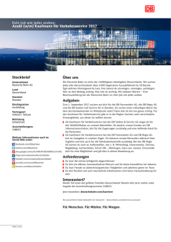 Kein Job wie jeder andere: Azubi (w/m) Kaufmann