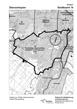 Übersichtsplan Stadtbezirk 19