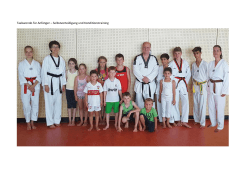 Taekwondo für Anfänger – Selbstverteidigung und Konditionstraining