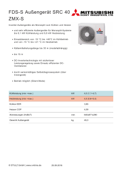 FDS-S Außengerät SRC 40 ZMX-S - S-Klima