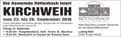Die Gemeinde Röttenbach feiert vom 23. bis 26