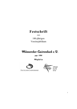 Titel - Quirrenbach - Männerchor Quirrenbach eV