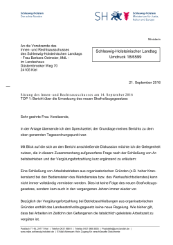 Schleswig-Holsteinischer Landtag Umdruck 18/6599