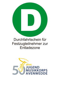 Durchfahrtschein - BSV