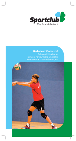 Herbst und Winter 2016 - TS 79 Bergisch Gladbach