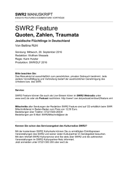 Quoten, Zahlen, Traumata
