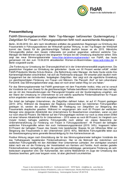 FidAR-Stimmungsbarometer: Mehr Top