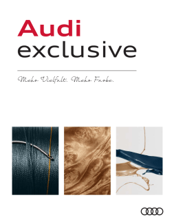 Audi exclusive Katalog