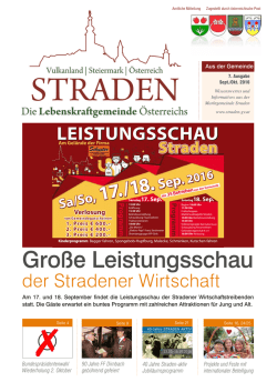 Gro&szlig;e Leistungsschau - Marktgemeinde Straden