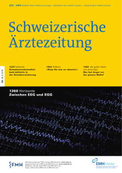 Schweizerische Ärztezeitung 39/2016