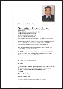 Sebastian Oberholzner