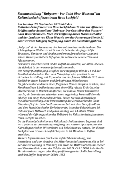 Infos zur Ausstellung