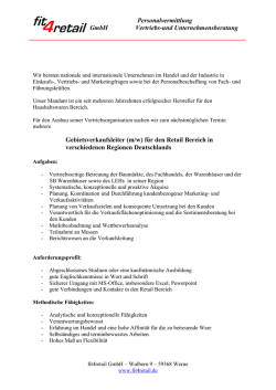Gebietsverkaufsleiter Haushaltswaren ( m/w )