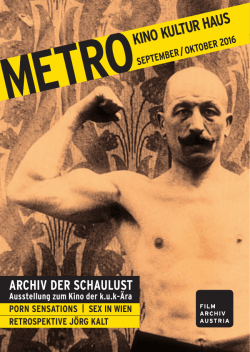 METRO Sept/Okt 2016 - Filmarchiv Austria