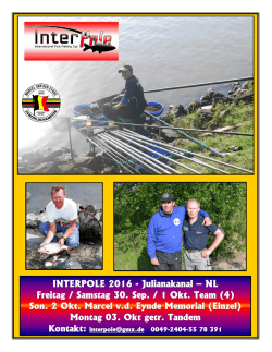 INTERPOLE 2016 Programm