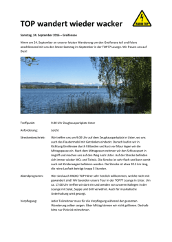 TOP wandert wieder wacker