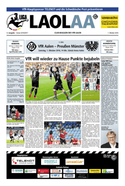 VfR Aalen - Gmünder Tagespost