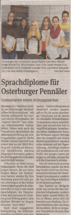 gehts zum Atikel der Volkstimme vom 9.4.2013. - Markgraf