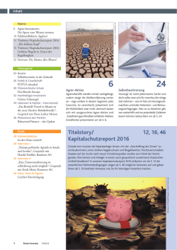 Das Inhaltsverzeichnis der aktuellen Ausgabe