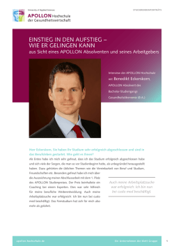 Infos - Apollon Hochschule