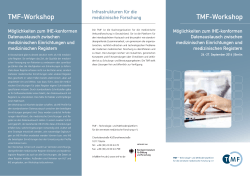 TMF-Workshop TMF-Workshop