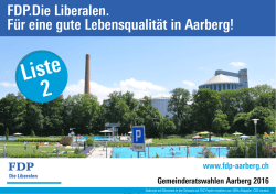 Direkt zum Wahlprospekt mit Beitr&auml;gen der Kandidaten - FDP
