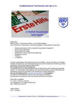 Inhalte der Veranstaltung