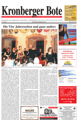 Die Vier Jahreszeiten mal ganz anders