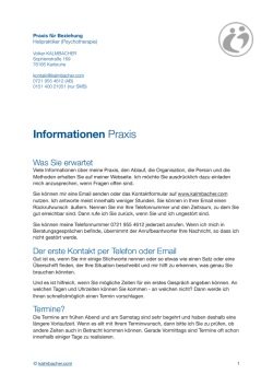 Informationen Praxis 2016