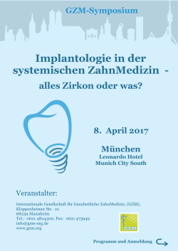 Programm und Anmeldung - Internationale Gesellschaft für