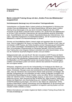 Großen Preis des Mittelstandes - Martin Limbeck Online Academy