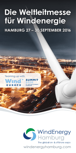 Die Weltleitmesse für Windenergie